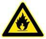 Image produit PANNEAU TRIANGLE PVC 30CM "DANGER INCENDIE"