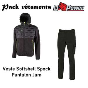 Image produit LOT SOFTSHELL+JEANS  BLACK CARBON