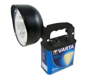 Image produit PROJECTEUR LED 4W LONGUE PORTEE 320M +PILE 6V VARTA