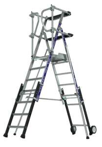 Image produit PLATEFORME SHERPASCOPIC 5 A 7 MARCHES DE 1.14 A 1.61M REPLIABLE