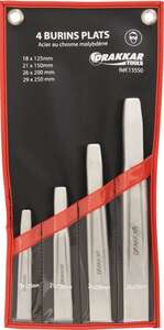 Image produit KIT 4 BURINS DE MECANICIEN CARROSSIER 18-21-26-29MM
