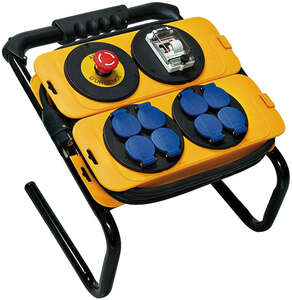 Image produit COFFRET ELECTRIQUE DE CHANTIER ORANGE 8PRISES ET ARRET 30MA