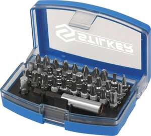 Image produit COFFRET PVC BLEU 30 EMBOUTS 1/4 + ADAPTATEUR + PORTE EMBOUTS