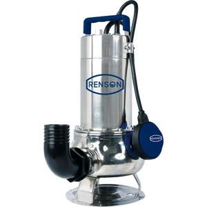 Image produit POMPE INOX 750W RENSON 24M3/H EAUX CHARGEES IP68