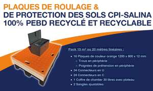 Image produit KIT 16 PLAQUES DE ROULAGE 1200X800X12MM 20T + ACCESSOIRES