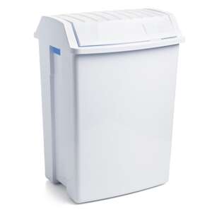 Image produit POUBELLE 49L COUVERCLE BASCULANT BLANC