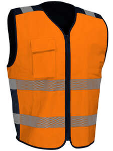 Image produit GILET HAUTE VISIBILITE RAFRAICHISSANT ORANGE BANDE RETRO REFLECHISSANT