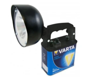 Image produit -- PROJECTEUR LED 4W LONGUE PORTEE 320M +PILE 6V VARTA